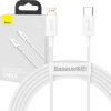 Kabel USB-C na Lightning řady Baseus Superior, 20W, PD, 2m (bílý)