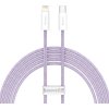 Kábel USB-C pre Lightning Baseus radu Dynamic, 20 W, 2 m (fialový)