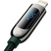 Kábel USB-C pre Lightning Baseus Display, PD, 20W, 2m (zelený)