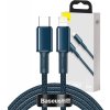 Baseus High Density Braided Series Fast Charging Datový Kabel USB-C - Lightning 20W 2m Blue