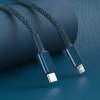 Baseus High Density Braided Series Fast Charging Datový Kabel USB-C - Lightning 20W 2m Blue
