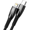 Baseus Glimmer Series Fast Charging Datový Kabel USB-C - Lightning 20W 2m Black