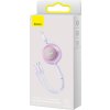 Baseus Bright Mirror 2, kábel 3 v 1 USB 3 v 1 pre micro USB / USB-C / Lightning 3,5 A 1,1 m (fialový)