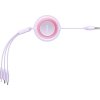 Baseus Bright Mirror 2, kabel 3 v 1 USB 3 v 1 pro micro USB / USB-C / Lightning 3,5A 1,1 m (fialový)