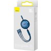 Kábel USB-C 3 v 1 Baseus Bright Mirror 4 pre micro USB / USB-C / Lightning 100W / 3,5 A 1,1 m (modrý)