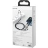 Kabel USB 3v1 Baseus Tungsten Gold, USB na micro USB / USB-C / Lightning, 3,5 A, 1,5 m (černý)