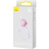 Baseus Bright Mirror 3, USB kábel 3 v 1 pre micro USB/USB-C/Lightning 66W/2A 1,1 m (fialový)