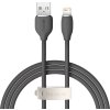 Baseus Jelly kabel USB na Lightning, 2,4A, 1,2 m (černý)