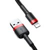 Baseus Cafule USB Lightning Cable 2,4A 0,5m (červeno-černý)