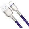 Kábel USB pre Lightning Baseus Cafule, 2,4 A, 1 m (fialový)