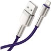 Kabel USB pro Lightning Baseus Cafule, 2,4 A, 1 m (fialový)