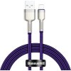Kábel USB pre Lightning Baseus Cafule, 2,4 A, 1 m (fialový)