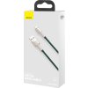 USB kábel pre Lightning Baseus Cafule, 2,4 A, 1 m (zelený)