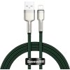 USB kábel pre Lightning Baseus Cafule, 2,4 A, 1 m (zelený)