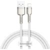 Baseus cable Cafule Metal USB - Lightning 1,0 m 2,4A white