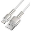 Baseus cable Cafule Metal USB - Lightning 1,0 m 2,4A white