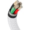 Baseus cable Cafule Metal USB - Lightning 1,0 m 2,4A white