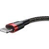 Baseus Cafule kabel USB Lightning 2A 3m (černočervený)