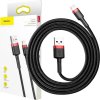 Baseus Cafule USB Lightning Cable 1,5 A 2m (červeno-čierny)