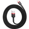 Baseus Cafule USB Lightning Cable 1,5 A 2m (červeno-čierny)