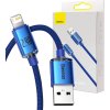 Baseus CAJY000003 Crystal Shine Series Datový Kabel USB - Lightning 20W 1,2m Blue