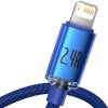 Baseus CAJY000003 Crystal Shine Series Datový Kabel USB - Lightning 20W 1,2m Blue