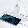 Kábel USB na Lightning rady Baseus Superior, 2,4 A, 0,25 m (biely)
