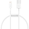 Baseus CALYS-02 Superior Fast Charging Kabel Lightning 2.4A 0.25m White