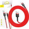 Baseus Cafule USB Lightning kabel 2,4 A 1 m (černo-červený)