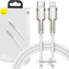 USB-C kabel pro Lightning Baseus Cafule, PD, 20W, 1m (bílý)