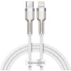 USB-C kabel pro Lightning Baseus Cafule, PD, 20W, 1m (bílý)