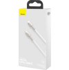 USB-C kábel pre Lightning Baseus Cafule, PD, 20W, 2m (biely)