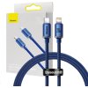 Baseus CAJY000203 Crystal Shine Series Datový Kabel USB-C - Lightning 20W 1,2m Blue