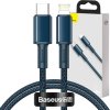 Baseus High Density Braided Series Fast Charging Datový Kabel USB-C - Lightning 20W 1m Blue