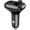 Baseus T Shaped S-13 Nabíječka Do Auta USB-A/USB-A/USB-C a FM Transmitter Black