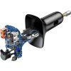 Baseus T Shaped S-13 Nabíječka Do Auta USB-A/USB-A/USB-C a FM Transmitter Black
