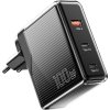 Nástenná nabíjačka, Essager, ECT2CA-ZXB01-Z, GaN, USB-A, USB-C 100W (čierna)