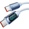 Kábel USB-C na USB-C Toocki TXCTT1-XX04-B2, 2m, FC 100W (modrý)