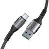 Kábel USB-A na USB-C Lention 6A, 1 m (čierny)