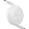 Baseus Free2Pull Mini USB-C na USB-C USB kábel, 60W, 1, (biely)