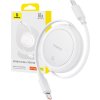 Baseus Free2Pull Mini USB-C na USB-C USB kábel, 60W, 1, (biely)
