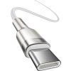 Baseus Cafule Metal Series Datový Kabel USB-C - USB-C 100W 2m White