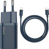 Baseus Super Si Quick Charger 1C 20W s kabelem USB-C pro Lightning 1m (modrý)