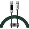 Baseus Display Cable USB-C na USB-C 100W 1m (zelený)