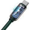 Baseus Display Cable USB-C to USB-C 100W 1m (zelený)