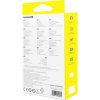 Kábel 3 v 1 Baseus Free2Draw USB na M+L+C 100W, 1,1 m (čierny)