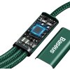 Baseus cable 3in1 Rapid PD USB-C - micro USB + Lightning + USB-C 1,5m green 20W
