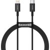 Baseus CATLYS-A01 Superior Fast Charging Datový Kabel USB-C to Lightning  20W 1m Black
