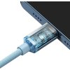 Baseus cable Crystal Shine USB-C - Lightning 2,0 m 20W sky blue