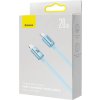 Kábel Baseus Crystal Shine USB-C na IP, 20 W, 2 m (modrý)